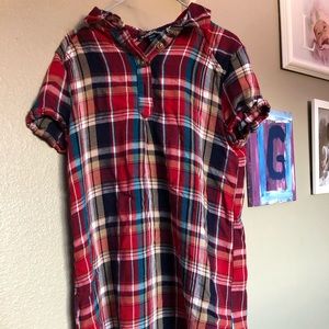 Plaid shirt/dress